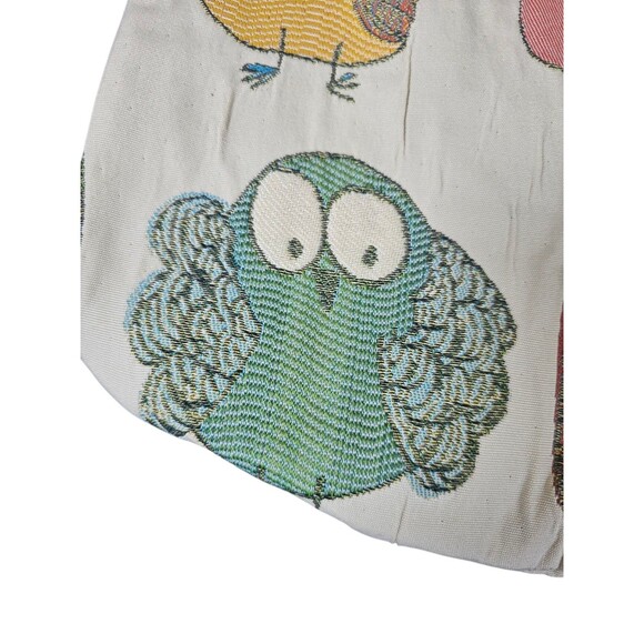 Emalee Designs Large Owl Print Shoulder Purse Art Deco HOBO Large Bag. - Picture 3 of 9